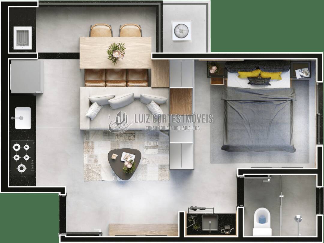 Apartamento à venda com 1 quarto, 34m² - Foto 15