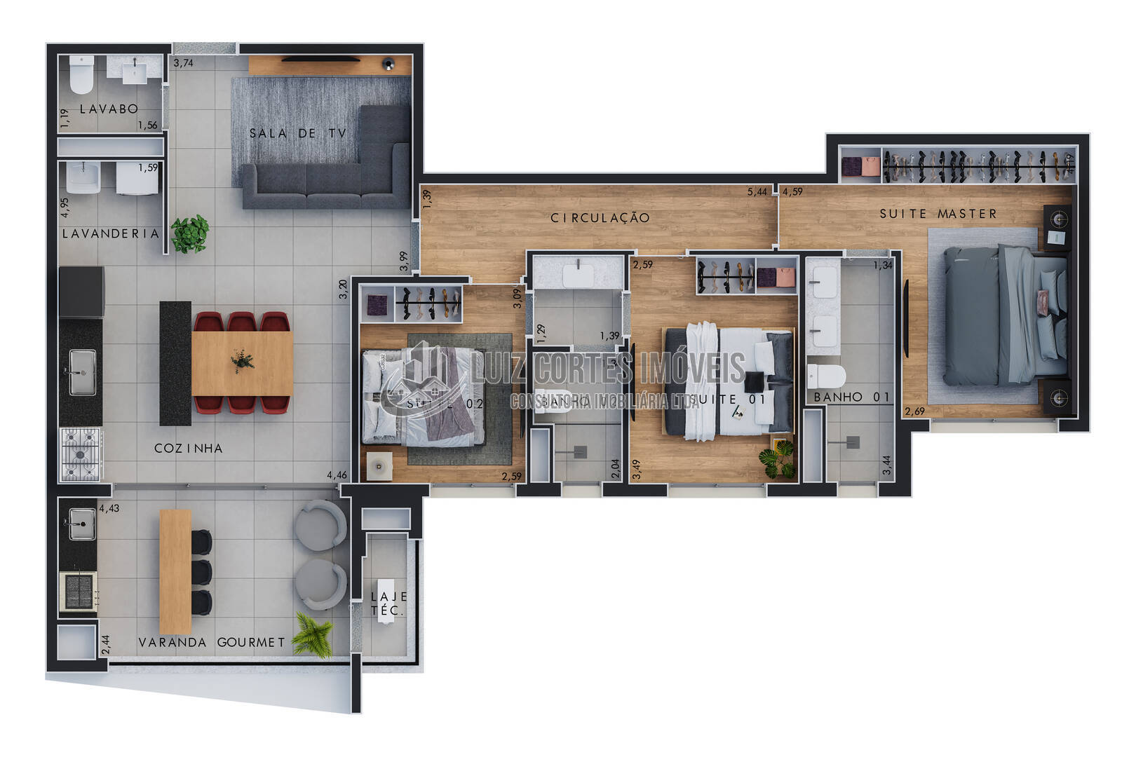 Apartamento à venda com 3 quartos, 105m² - Foto 30