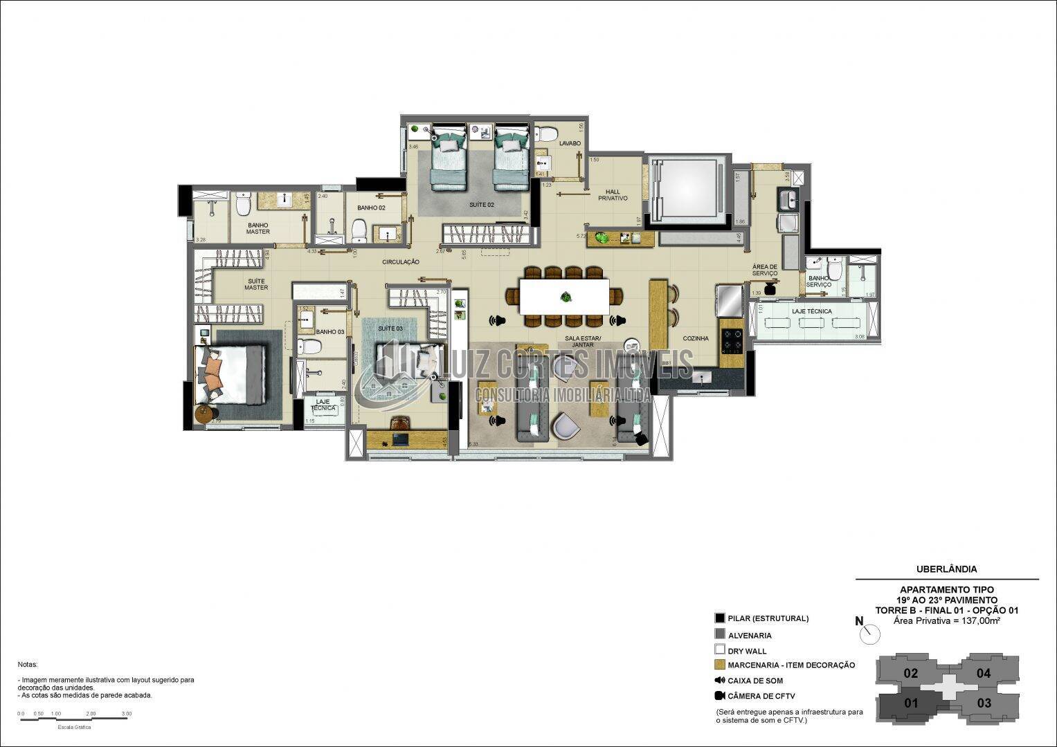 Apartamento à venda com 3 quartos, 137m² - Foto 39